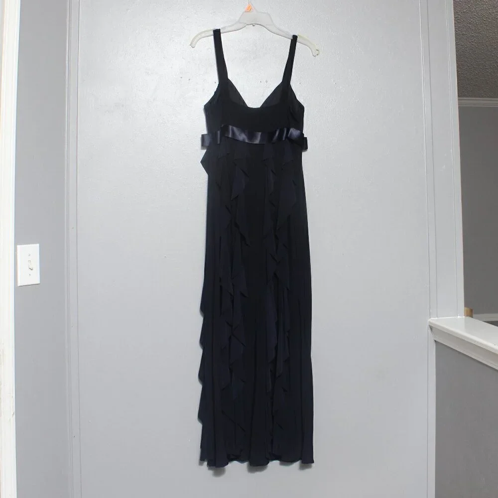 Xscape navy blue formal maxi dress